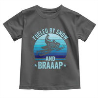 Funny Snowmobile Toddler T Shirt Fueled By Snow And Braaap Winter Sports - Wonder Print Shop