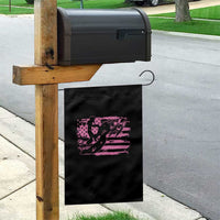 Snowmobile Snowcross Girls Pink American Flag Garden Flag - Wonder Print Shop