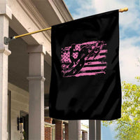 Snowmobile Snowcross Girls Pink American Flag Garden Flag - Wonder Print Shop