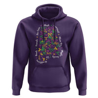 Funny Mardi Gras Alabama Map Coquette Bow Hoodie Moon Pie Carnival Joe Cain Beads