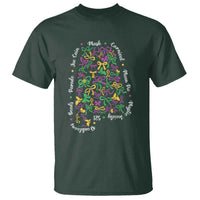 Funny Mardi Gras Alabama Map Coquette Bow T Shirt Moon Pie Carnival Joe Cain Beads