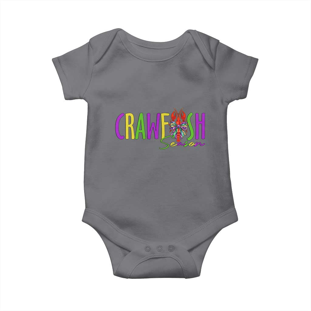 Funny Mardi Gras Cajun Crawfish Season Baby Onesie