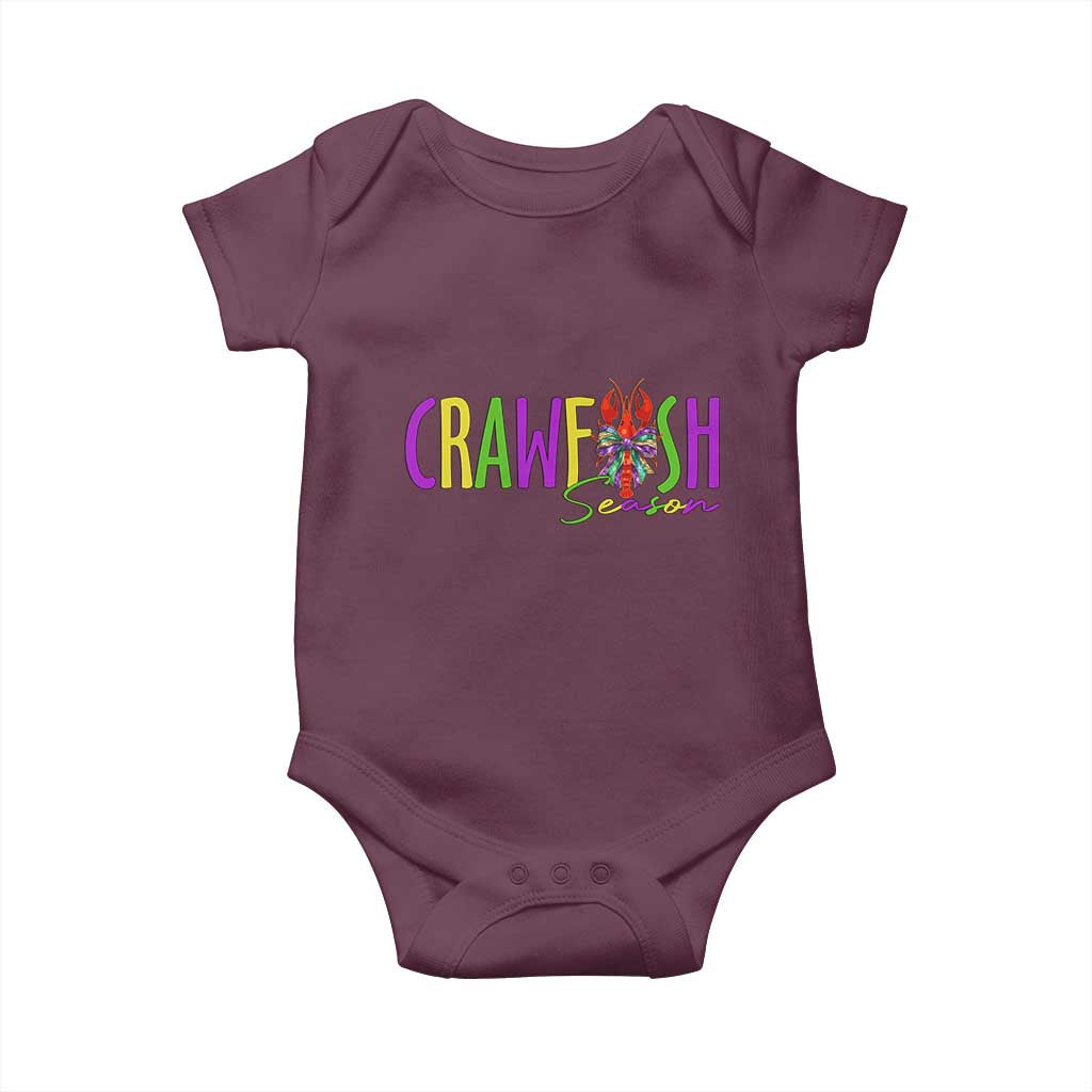 Funny Mardi Gras Cajun Crawfish Season Baby Onesie