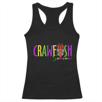 Funny Mardi Gras Cajun Crawfish Season Racerback Tank Top
