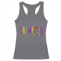 Funny Mardi Gras Cajun Crawfish Season Racerback Tank Top