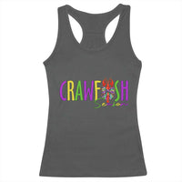 Funny Mardi Gras Cajun Crawfish Season Racerback Tank Top