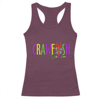 Funny Mardi Gras Cajun Crawfish Season Racerback Tank Top