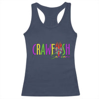 Funny Mardi Gras Cajun Crawfish Season Racerback Tank Top