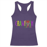 Funny Mardi Gras Cajun Crawfish Season Racerback Tank Top