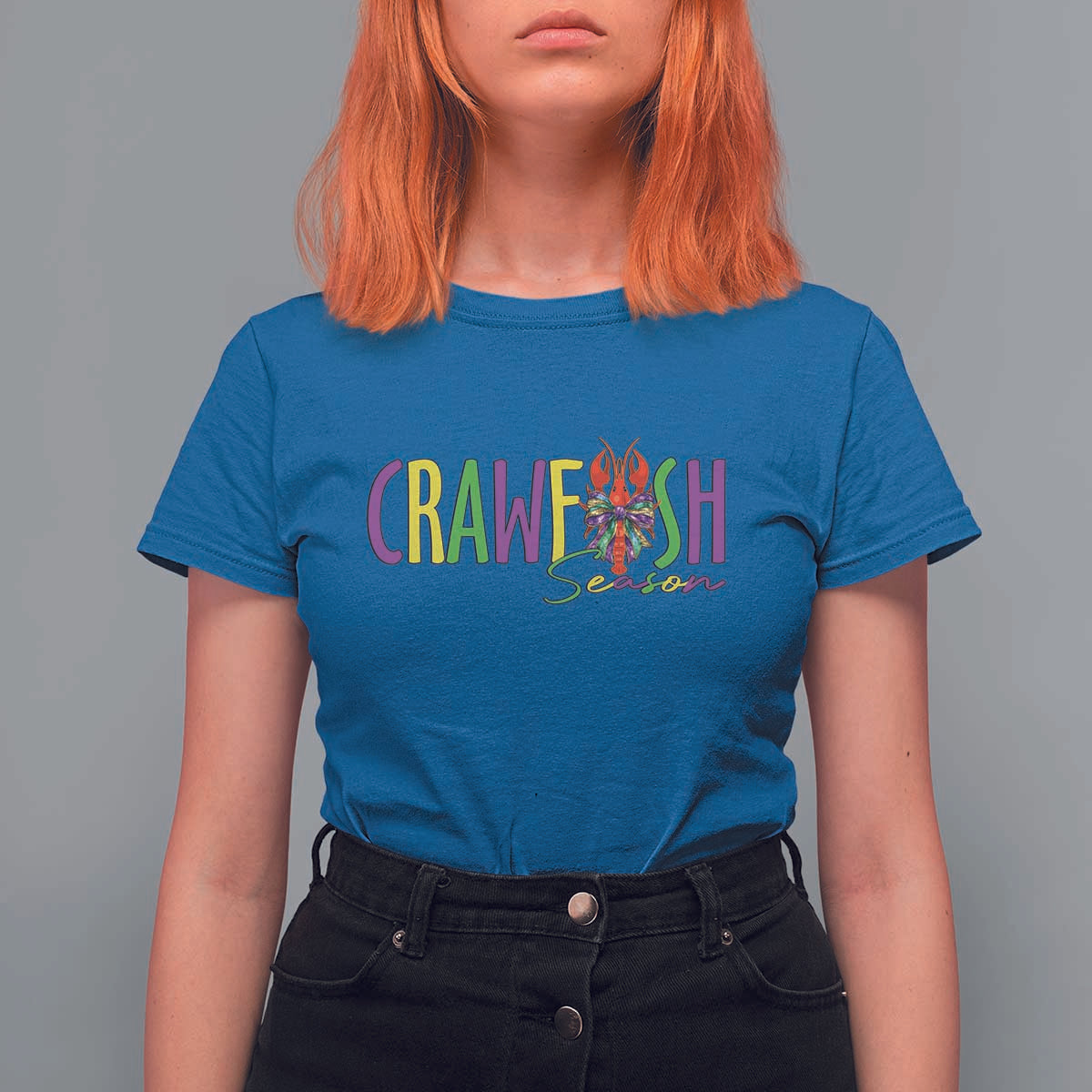 Funny Mardi Gras Cajun Crawfish Season T Shirt For Women