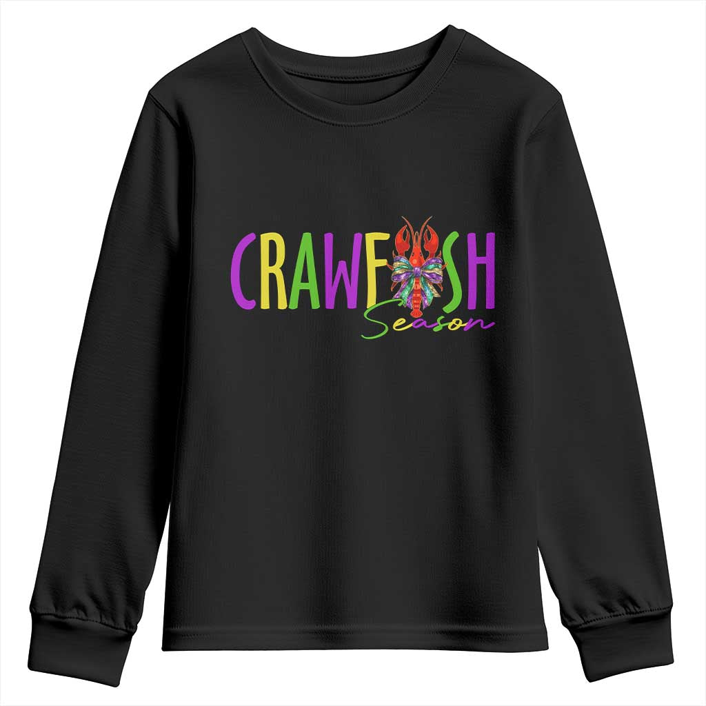 Funny Mardi Gras Cajun Crawfish Season Youth Sweatshirt