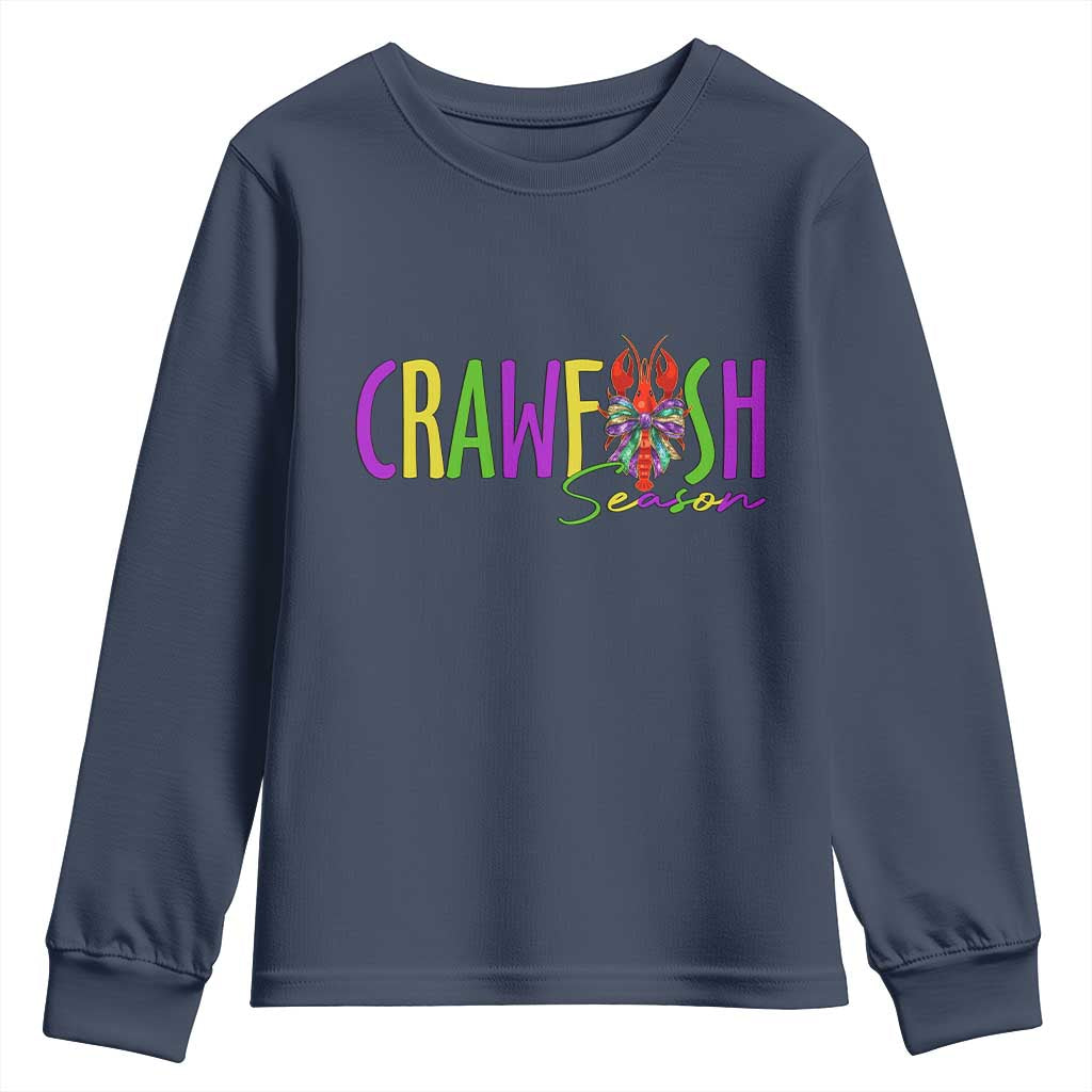 Funny Mardi Gras Cajun Crawfish Season Youth Sweatshirt