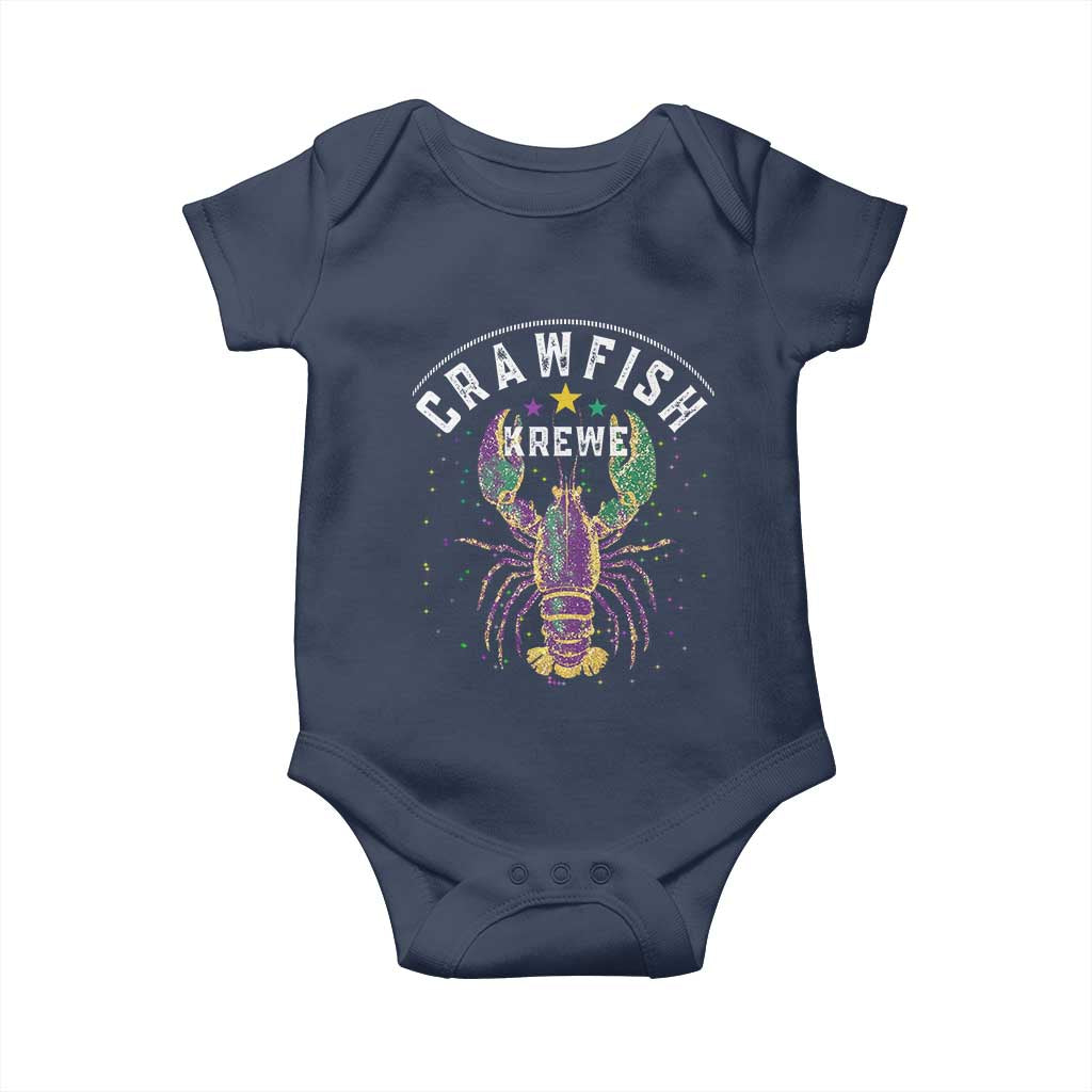 Funny Cajun Crawfish Boil Mardi Gras Baby Onesie Crawfish Krewe