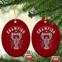 Funny Cajun Crawfish Boil Mardi Gras Ceramic Ornament Crawfish Krewe