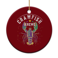 Funny Cajun Crawfish Boil Mardi Gras Ceramic Ornament Crawfish Krewe