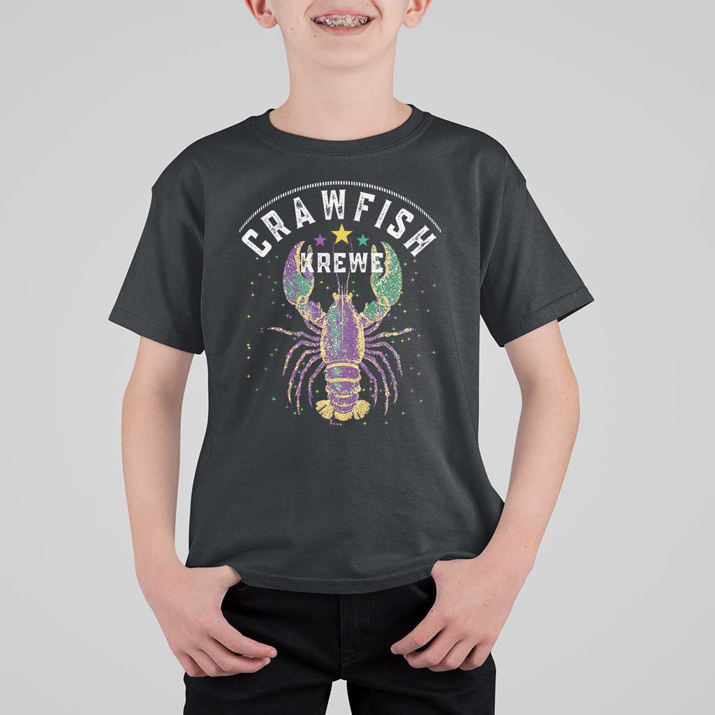 Funny Cajun Crawfish Boil Mardi Gras T Shirt For Kid Crawfish Krewe