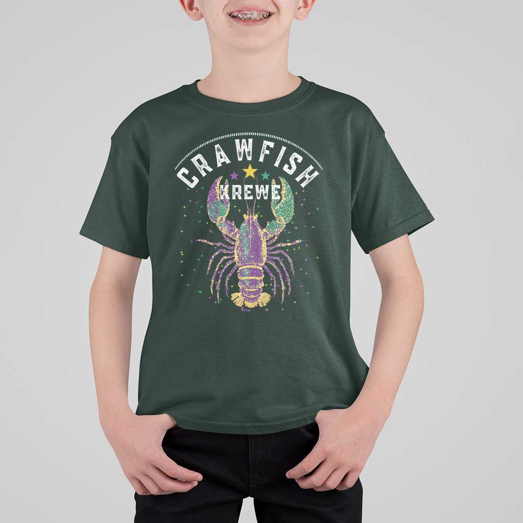 Funny Cajun Crawfish Boil Mardi Gras T Shirt For Kid Crawfish Krewe