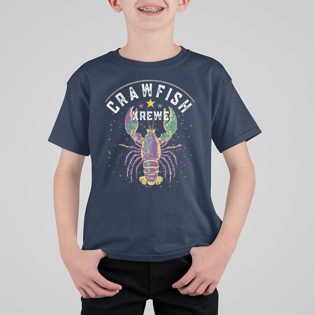 Funny Cajun Crawfish Boil Mardi Gras T Shirt For Kid Crawfish Krewe
