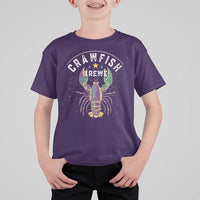 Funny Cajun Crawfish Boil Mardi Gras T Shirt For Kid Crawfish Krewe