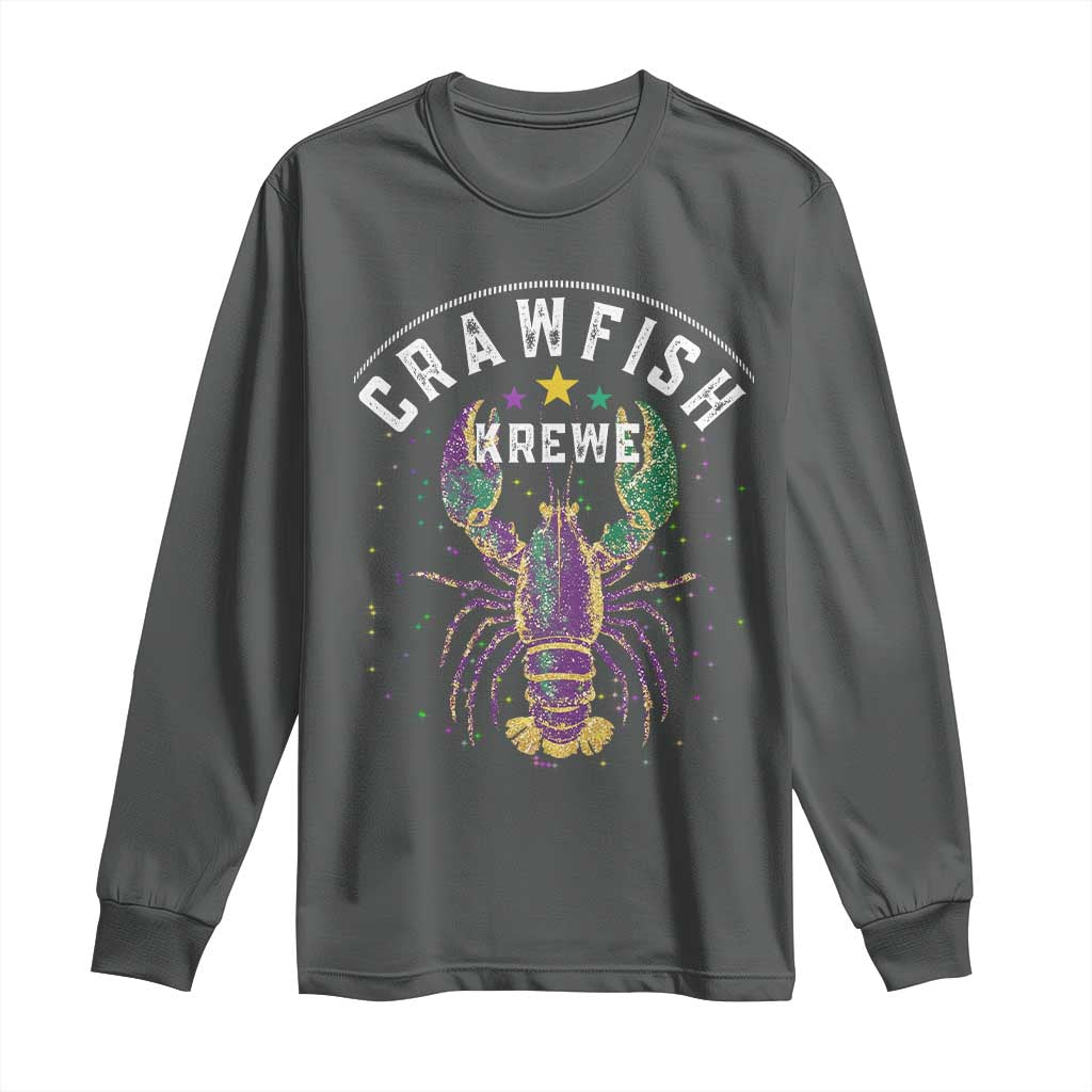 Funny Cajun Crawfish Boil Mardi Gras Long Sleeve Shirt Crawfish Krewe