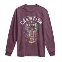 Funny Cajun Crawfish Boil Mardi Gras Long Sleeve Shirt Crawfish Krewe