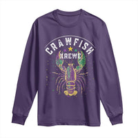 Funny Cajun Crawfish Boil Mardi Gras Long Sleeve Shirt Crawfish Krewe