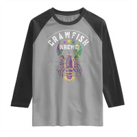Funny Cajun Crawfish Boil Mardi Gras Raglan Shirt Crawfish Krewe