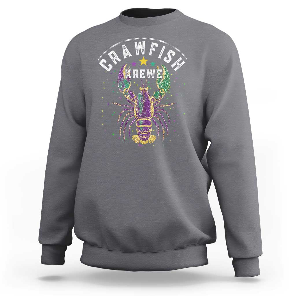 Funny Cajun Crawfish Boil Mardi Gras Sweatshirt Crawfish Krewe