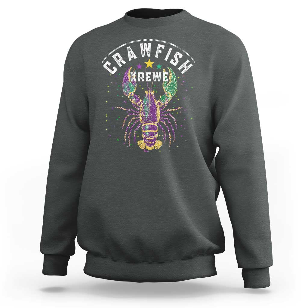 Funny Cajun Crawfish Boil Mardi Gras Sweatshirt Crawfish Krewe