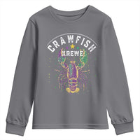 Funny Cajun Crawfish Boil Mardi Gras Youth Sweatshirt Crawfish Krewe