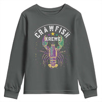 Funny Cajun Crawfish Boil Mardi Gras Youth Sweatshirt Crawfish Krewe