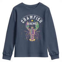 Funny Cajun Crawfish Boil Mardi Gras Youth Sweatshirt Crawfish Krewe