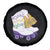 Funny Mardi Gras Spare Tire Cover Rollin' With My Krewe Marching Boots Carnival Party