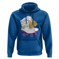 Funny Mardi Gras Hoodie Rollin' With My Krewe Marching Boots Carnival Party