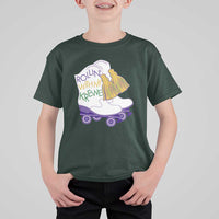 Funny Mardi Gras T Shirt For Kid Rollin' With My Krewe Marching Boots Carnival Party