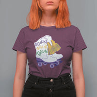 Funny Mardi Gras T Shirt For Women Rollin' With My Krewe Marching Boots Carnival Party