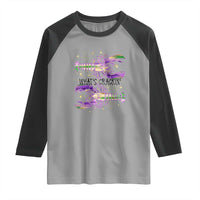 Funny Cajun Crawfish Boil Mardi Gras Raglan Shirt What's Crackin