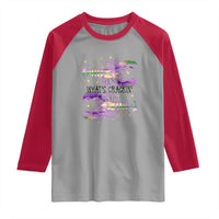 Funny Cajun Crawfish Boil Mardi Gras Raglan Shirt What's Crackin