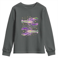 Funny Cajun Crawfish Boil Mardi Gras Youth Sweatshirt What's Crackin