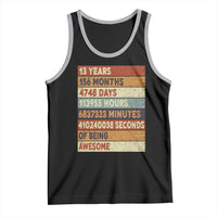 Funny 13th Birthday Tank Top 13 Years 156 Months 4748 Days Vintage Retro