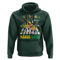 Funny This Teacher Loves Mardi Gras Hoodie King Cake Jester Hat