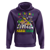 Funny This Teacher Loves Mardi Gras Hoodie King Cake Jester Hat