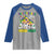 Funny This Teacher Loves Mardi Gras Raglan Shirt King Cake Jester Hat