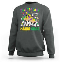 Funny This Teacher Loves Mardi Gras Sweatshirt King Cake Jester Hat