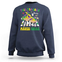 Funny This Teacher Loves Mardi Gras Sweatshirt King Cake Jester Hat