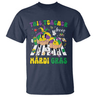 Funny This Teacher Loves Mardi Gras T Shirt King Cake Jester Hat