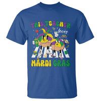 Funny This Teacher Loves Mardi Gras T Shirt King Cake Jester Hat