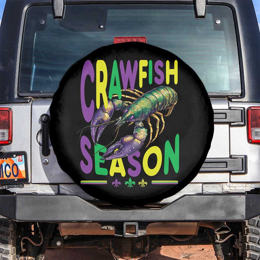 Funny Cajun Crawfish Boil Mardi Gras Spare Tire Cover Crawfish Season Fleur De Lis