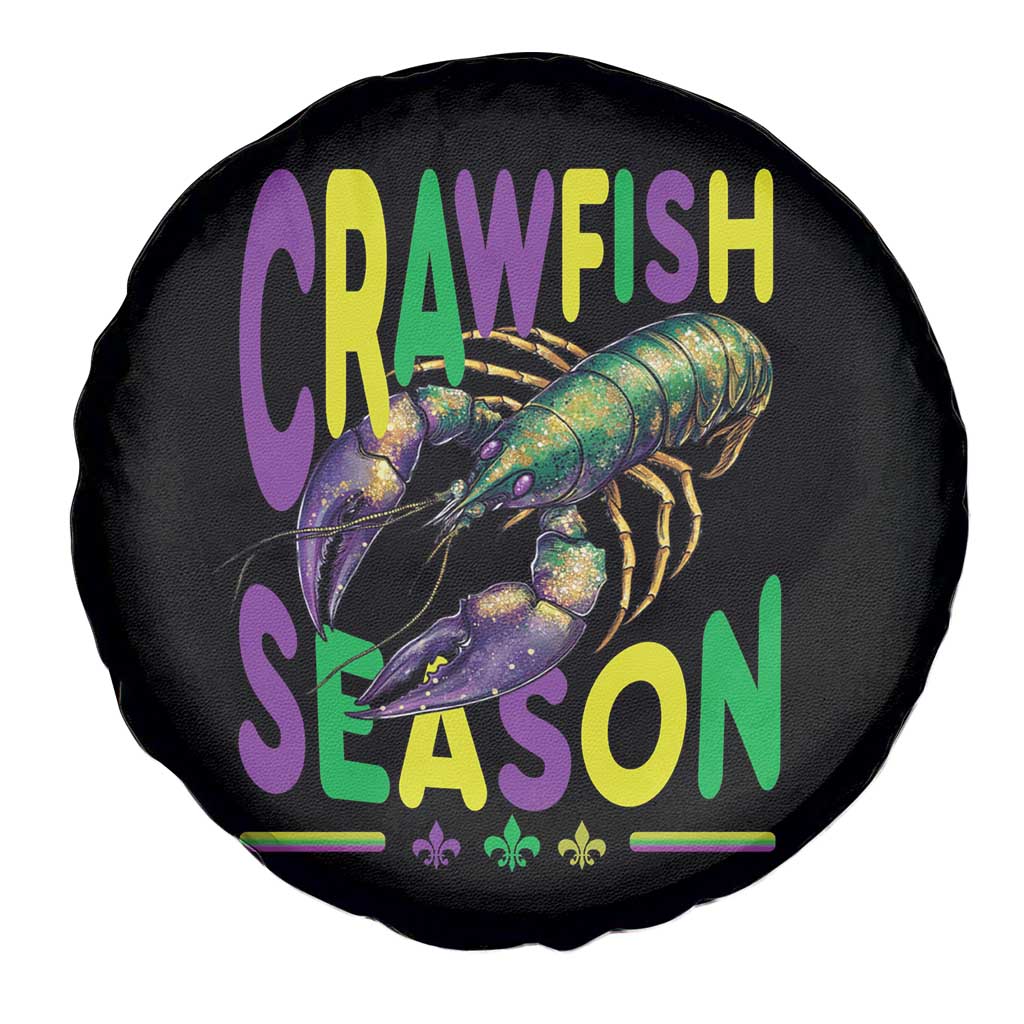Funny Cajun Crawfish Boil Mardi Gras Spare Tire Cover Crawfish Season Fleur De Lis
