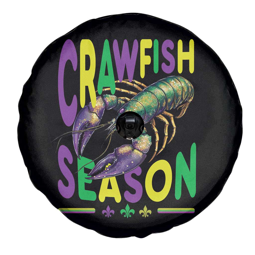 Funny Cajun Crawfish Boil Mardi Gras Spare Tire Cover Crawfish Season Fleur De Lis
